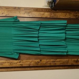 Beautiful green maxi dress by Dainty Jewell's